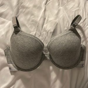 CALVIN KELIN GREY LOGO BRA